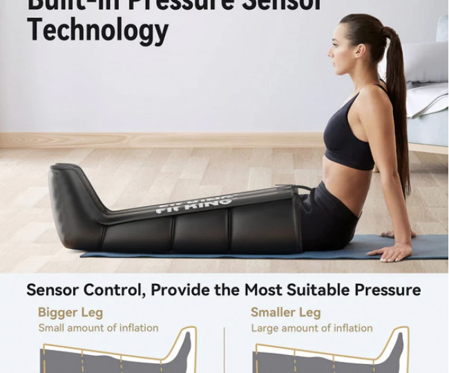 Апарат для масажу ніг, компресійні чоботи для відновлення FIT KING